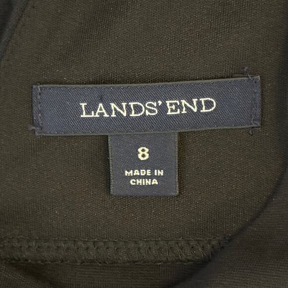 Lands End Sleeveless Fit & Flare Midi Dress Sz 8 Academia Witchcore Jumper Style - Picture 9 of 13